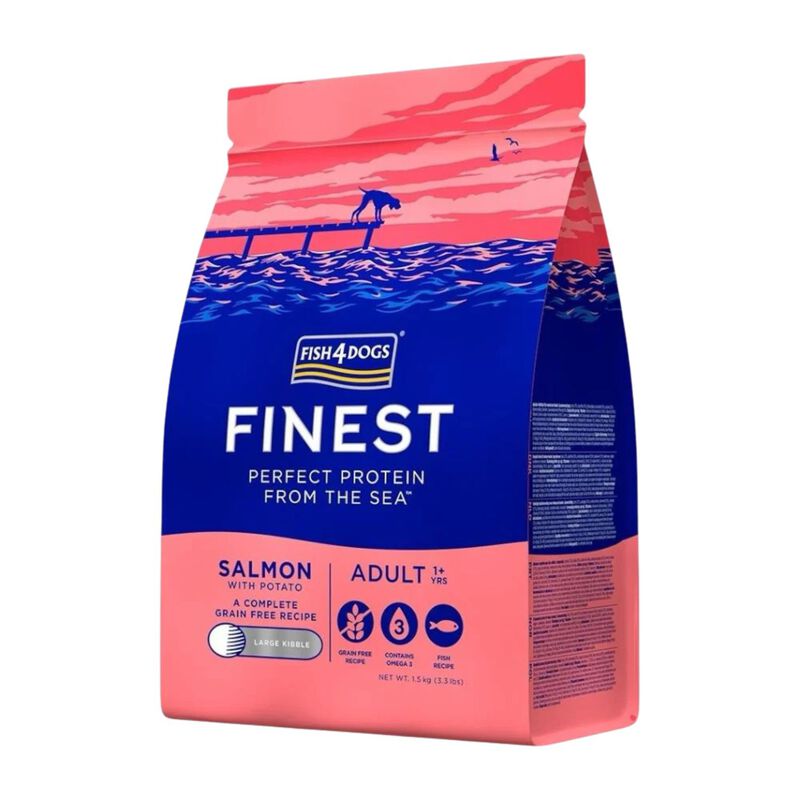 Fish4dogs Finest Dog Adult Large Salmone 1,5 kg