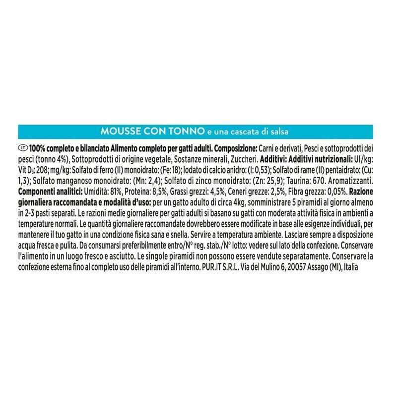 Gourmet Revelation Cat Mousse con Tonno 4 x 57 gr