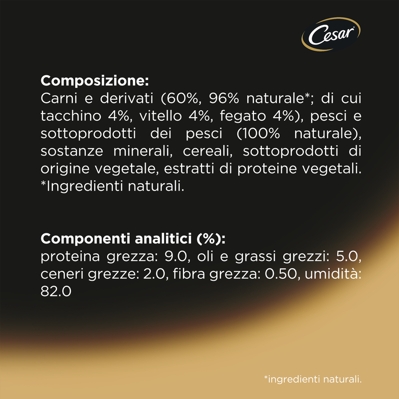 Cesar Dog Puppy Patè Vitello e Tacchino 150 gr