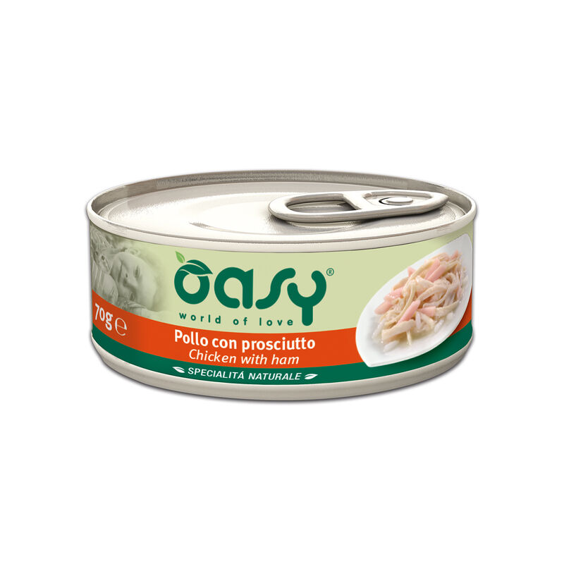 Oasy Cat Adult Pollo con Prosciutto 150 gr