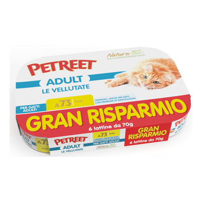 Petreet Natura Multipack Le Vellutate Pollo 70gx6