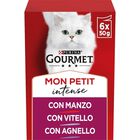 Gourmet Mon Petit Cat Adult con Manzo, Vitello, Agnello 6 x 50 gr