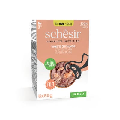 Schesir Cat Tonnetto con Salmone buste 6x85 gr