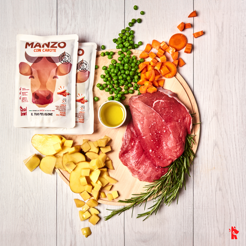 Real Bowl Dog Grain Free Manzo 150 gr