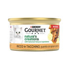 Gourmet Nature's Creations Cat Adult Ricco in Tacchino con spinaci e pastinaca 85 gr