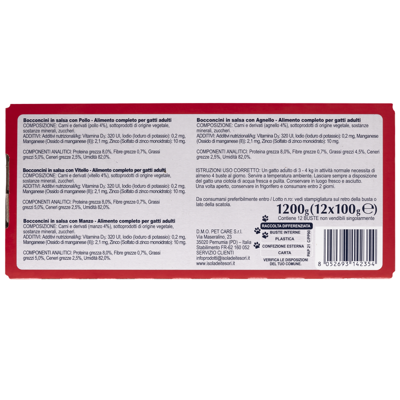 Ket Cat Adult Bocconcini in salsa con carne Multipack 100grx12 pz