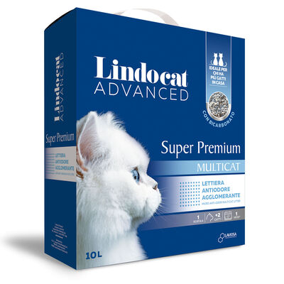 Lindocat Advanced Lettiera Sper Premium Multi-Cat al Bicarbonato 10 lt