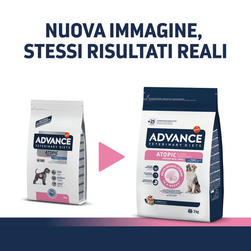 Advance Veterinary Diet Atopic Dog Adult Medium Maxi con Trota 3 kg