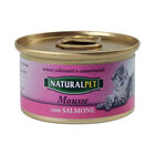 Naturalpet Cat Adult Mousse con Salmone 85 gr image number 0
