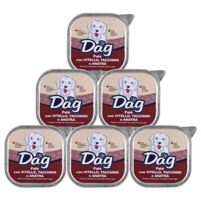 Dag Dog Adult All Breed pat&eacute; con Vitello, tacchino e anatra 300gr