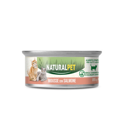 Naturalpet Cat Adult Mousse con Salmone 85 gr