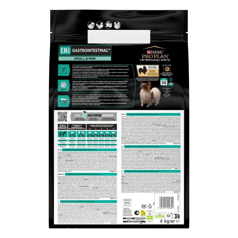 Purina Pro Plan Veterinary Diet Dog Small & Mini Gastrointestinal 4 kg