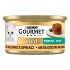 Gourmet Gold Tortini Cat Adult con Tacchino e Spinaci 85 gr