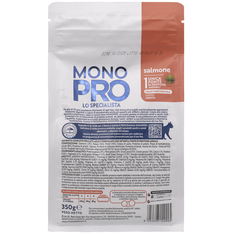 Monopro Cat Adult Salmone 350gr