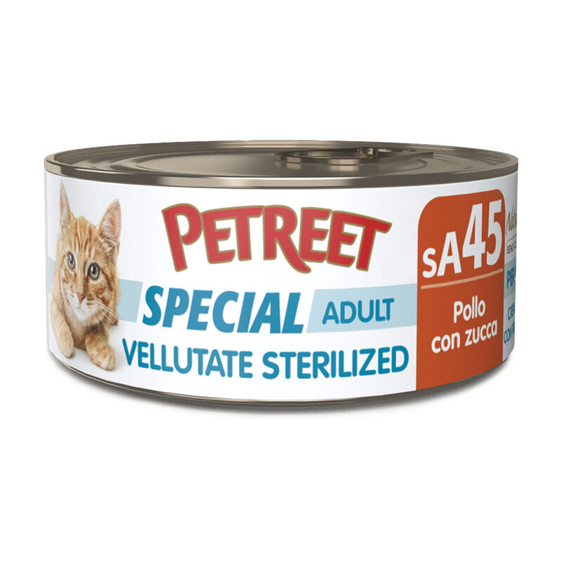 Petreet Vellutate Cat Sterilized Pollo con zucca 70 gr