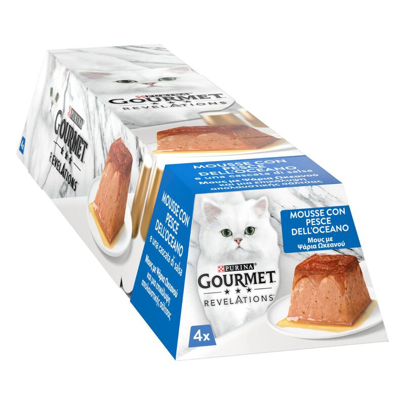Gourmet Revelation Cat Mousse Pesce dell'oceano 4pz x 57gr