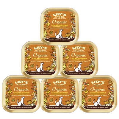 Lily's Kitchen Dog Adult Organic Chicken Supper, Pollo 150 gr