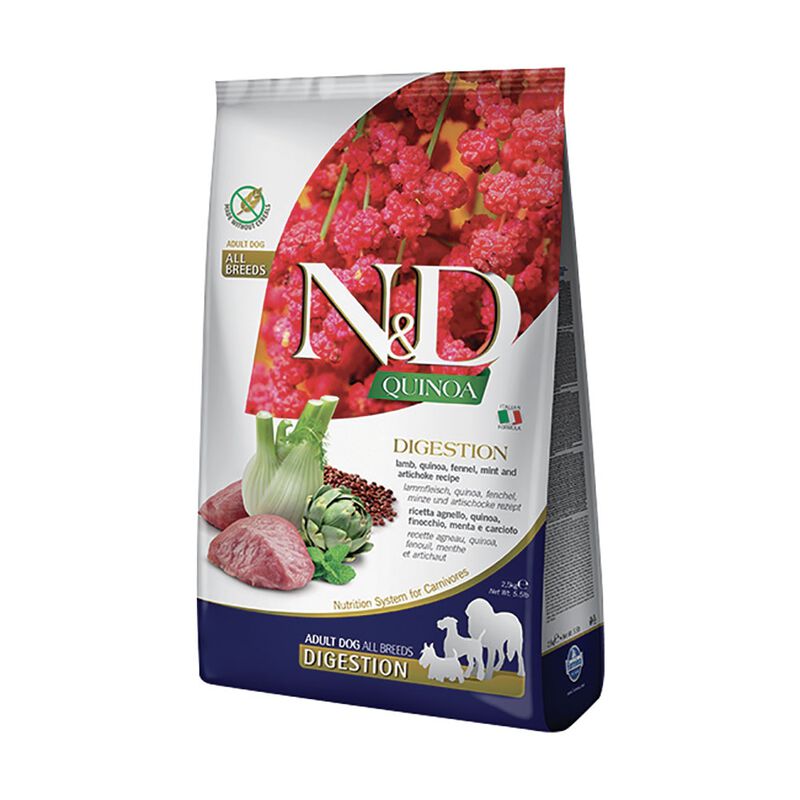 Farmina N&D Quinoa Dog Digestion All Breeds Agnello 2,5 kg