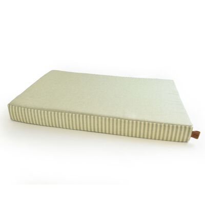 L'Isola dei Tesori Materasso per cani in Memory righe verdi 60x100x8 cm