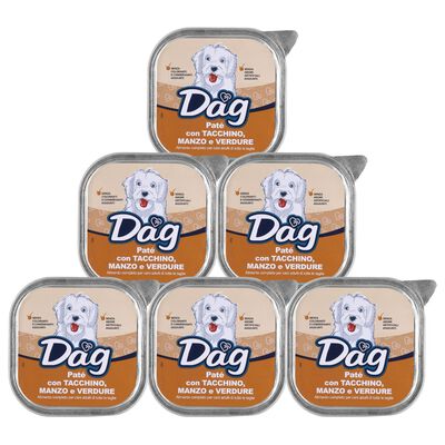 Dag Dog Adult All Breed pat&eacute; con Tacchino, manzo e verdure 300gr