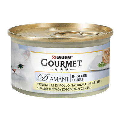Gourmet Diamant Cat Adult Fiocchi di Pollo Naturale in Gelée 85 gr