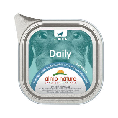 Almo Nature Dog con Merluzzo e fagiolini 100g 