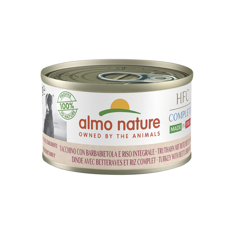 Almo Nature HFC Complete Dog Made in Italy Tacchino con Barbabietola e Riso Integrale 95 gr
