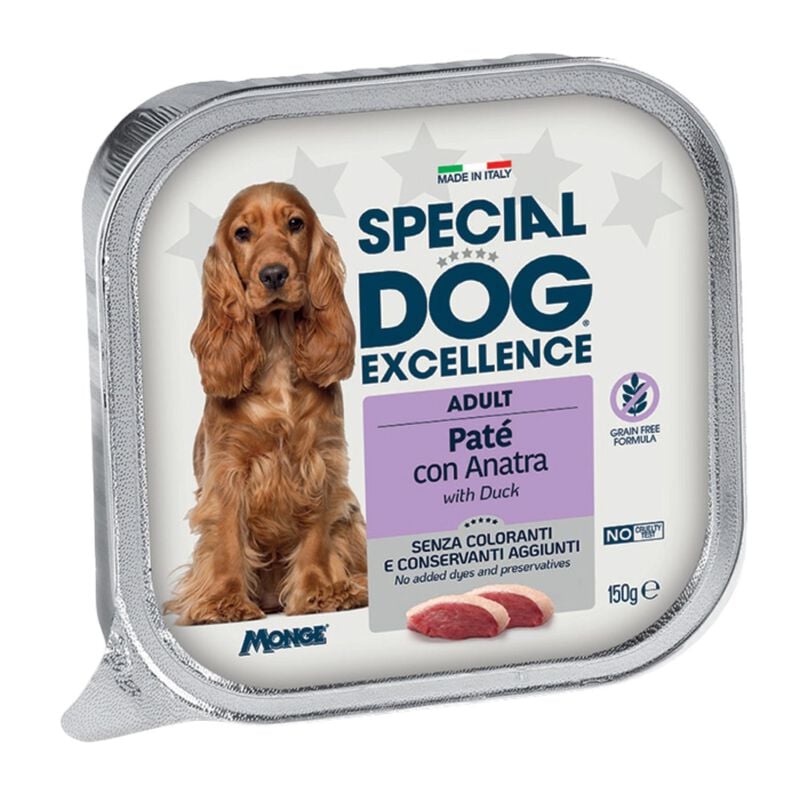 Special Dog Excellence Pat&eacute; per cani adulti con Anatra 150 gr
