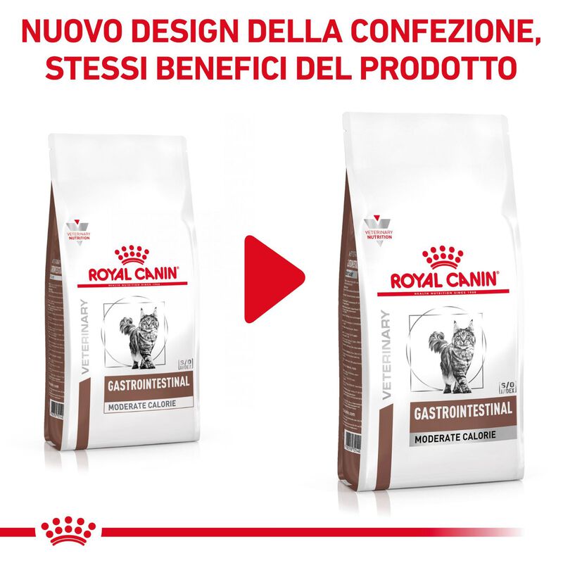 Royal Canin Veterinary Diet Cat Gastrointestinal Moderate Calorie 2 kg