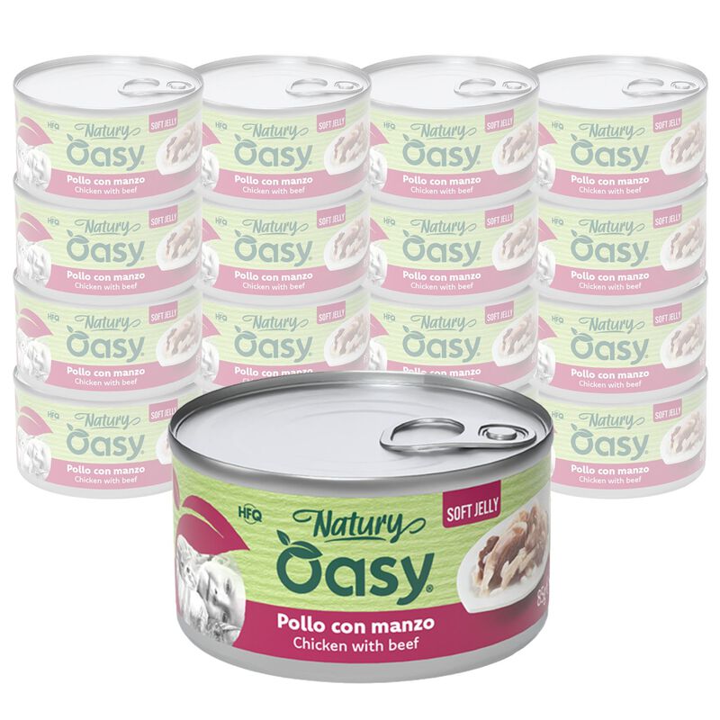 Oasy Natury Cat Adult Pollo con manzo 85 gr