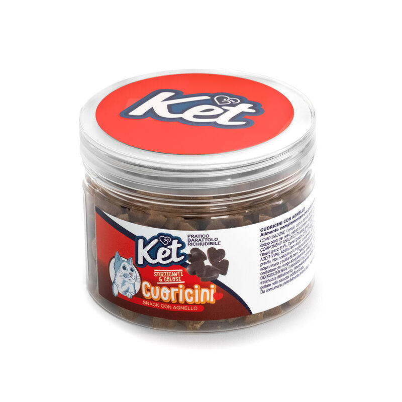 Ket Cat Adult Snack Cuoricini con agnello 100gr