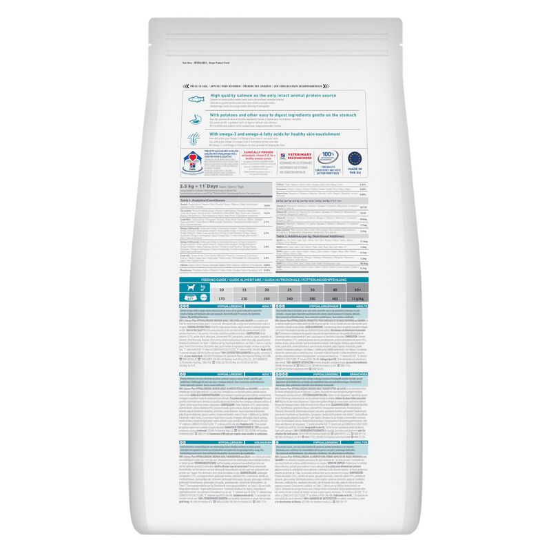 Hill's Science Plan Hypoallergenic Dog Adult Medium Monoprotein Salmone 14Kg