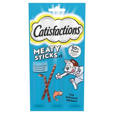Catisfaction Bastoncini per gatti adulti Salmone 6 pz x 5 gr