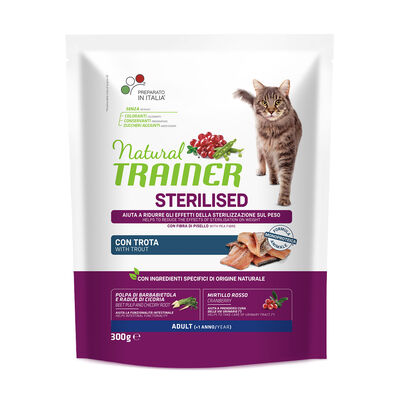 Natural Trainer Cat Adult Sterilised Trota 300 gr