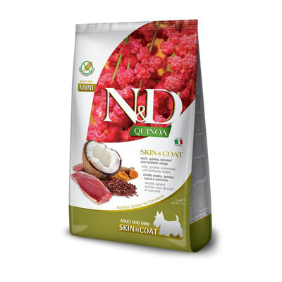 Farmina N&D Quinoa Dog Adult Mini Skin&Coat Anatra Cocco e Curcuma 2,5 kg