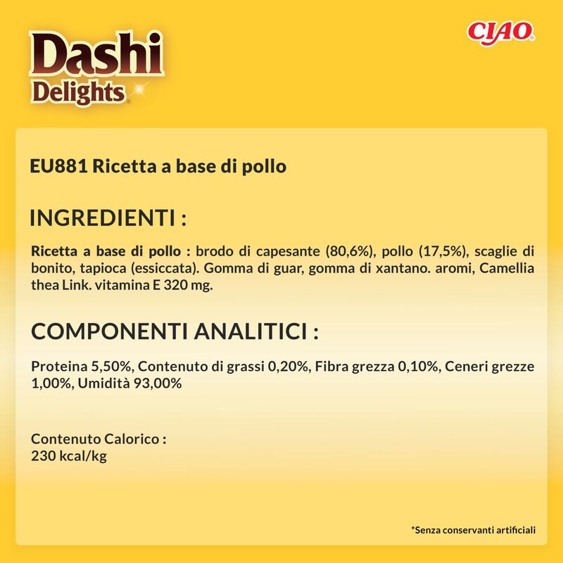 Ciao Dashi Delights Silky Broth Brodo Dashi con straccetti di Pollo 40 gr