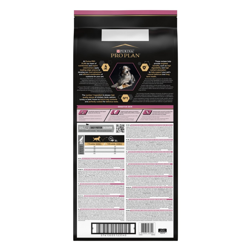 Purina Pro Plan Dog Adult Medium&Large 7+ Sensitive Skin Salmone 14 kg