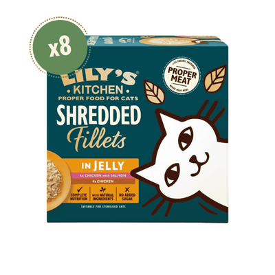 Lily's Kitchen Filetti in gelatina per gatti adulti Pollo 8pzx70 gr