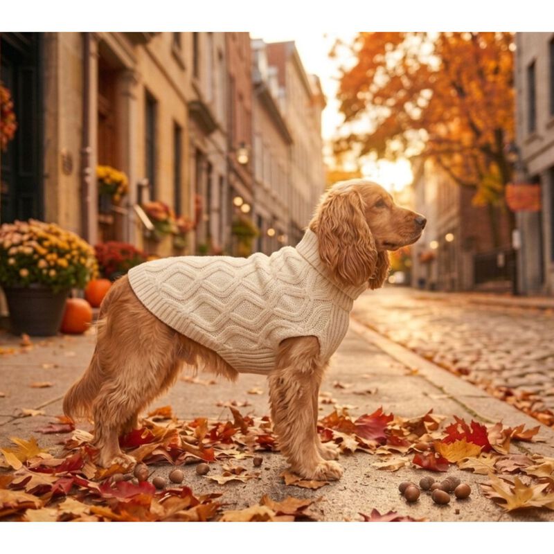 L'Isola dei Tesori Maglioncino Nova per cani Tg. 27 Beige
