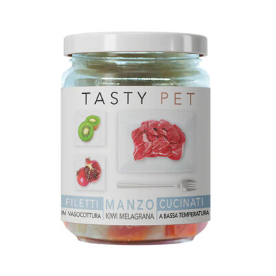 Tasty Pet Dog Adult Filetti di Manzo Kiwi e Melagrana 160rgr