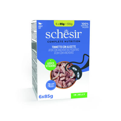 Schesir Cat Tonno e Alicette Jelly 6x85g