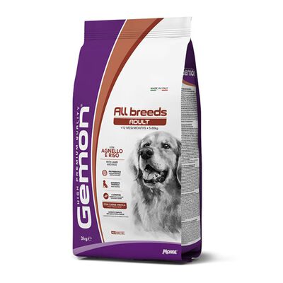 Gemon Dog Adult All breeds con Agnello e Riso 3 kg