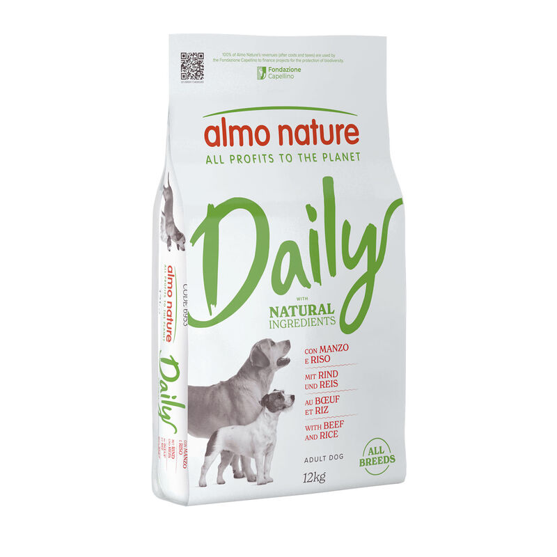 Almo nature Daily Dog All breeds Manzo e riso 12 kg