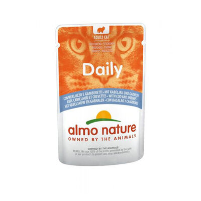 Almo Nature Cat Merluzzo 70g - Ricetta con Merluzzo e Gamberetti