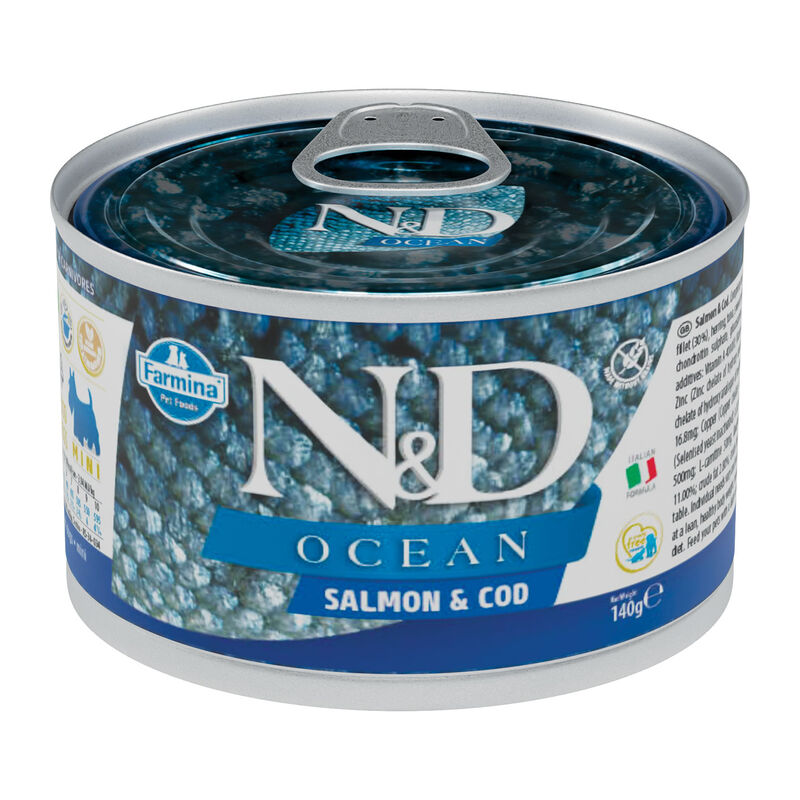 Farmina N&D Ocean Dog Adult Mini Salmone e Merluzzo 140 gr