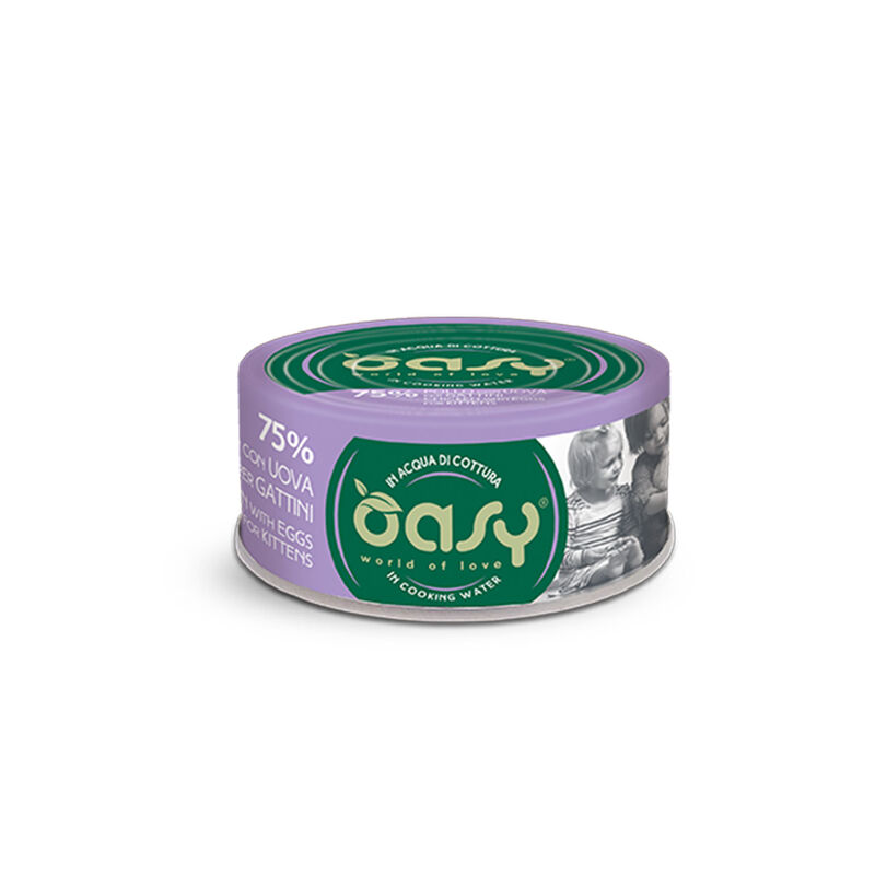 Oasy More Love Kitten Pollo con uova 70 gr