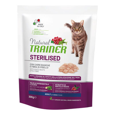 Natural Trainer Cat Adult Sterilised Tacchino 300 gr