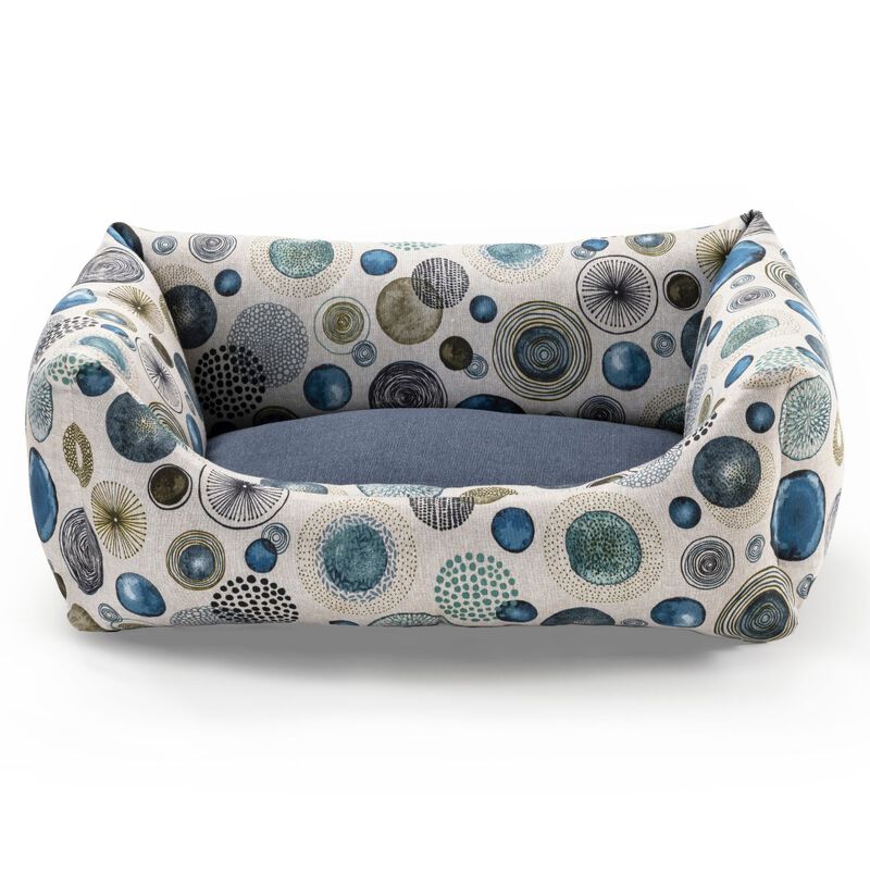 Leo Pet Cuccia per cani Rodi Blue Circles 45 x 60 cm