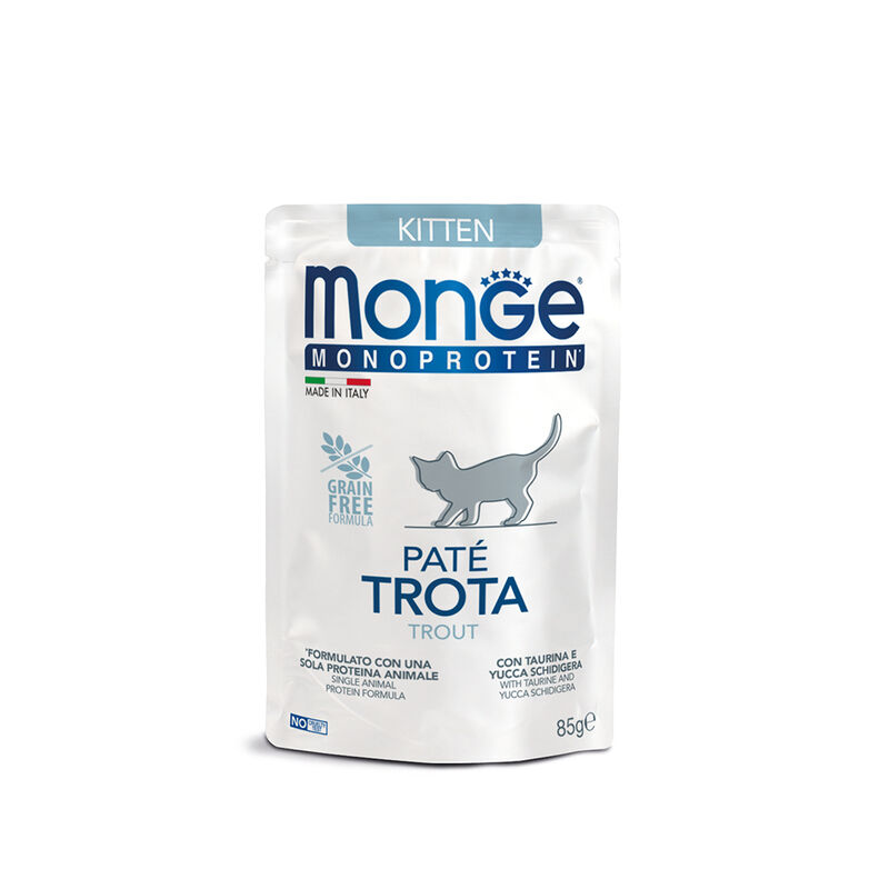 Monge Monoprotein Kitten Pat&eacute; Trota 85 gr