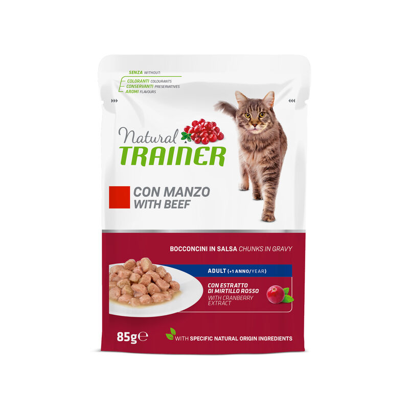 Natural Trainer Cat Manzo 85gr